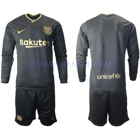 Barn Fotballdrakter FC Barcelona Borte 2020-21 Langermet